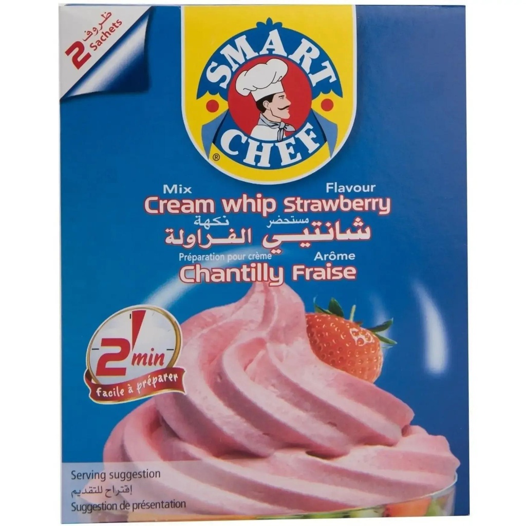 CREME CHANTILLY SMART CHEF FRAISE